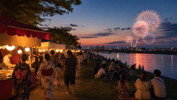 日本の夏の集まり